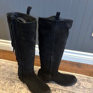 Steve Madden Suede Fringe Boots